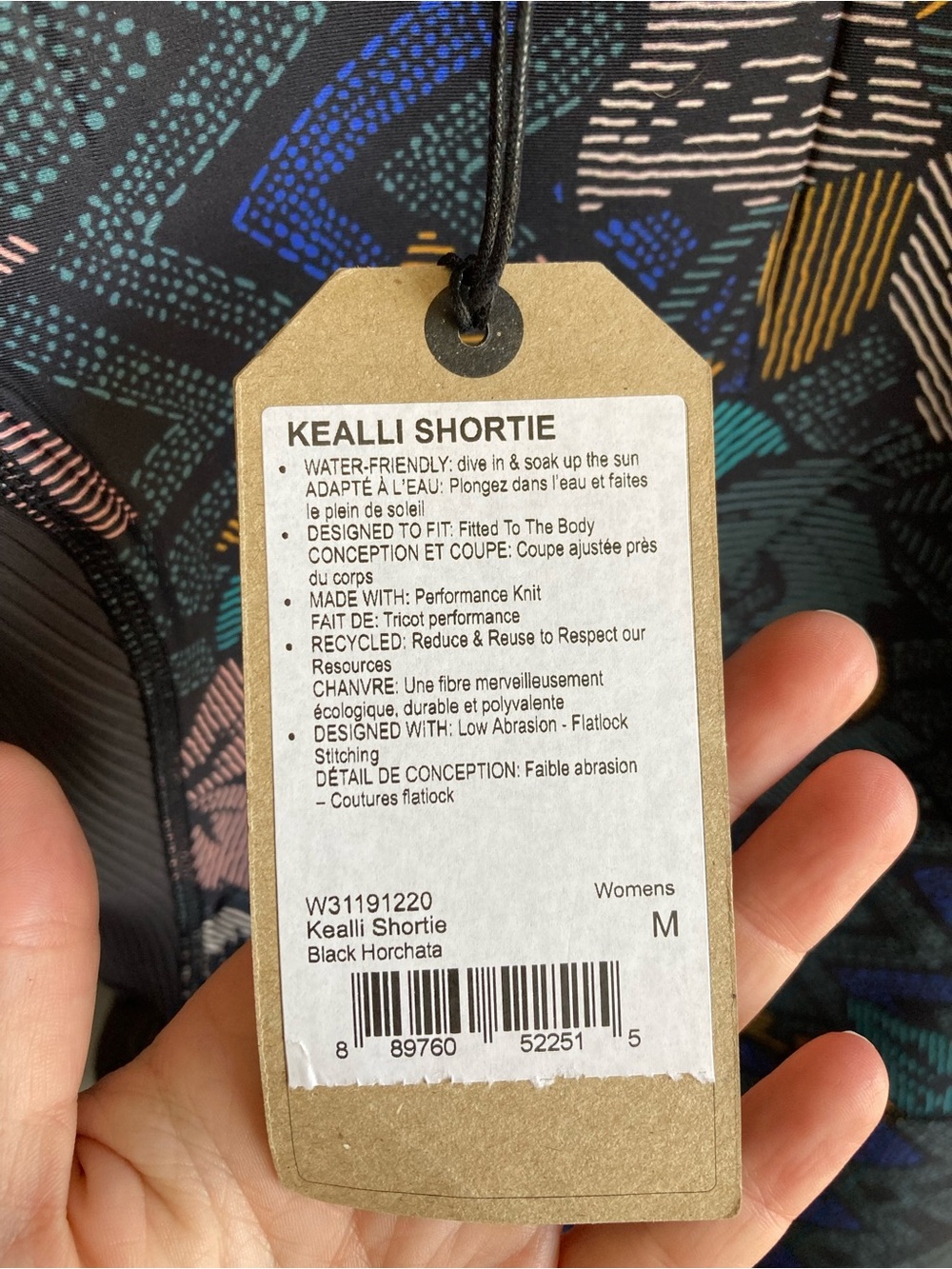prAna Kealli Shortie 2mm Long Sleeve Wetsuit Black Horchata NWT Size Medium - Picture 2 of 5